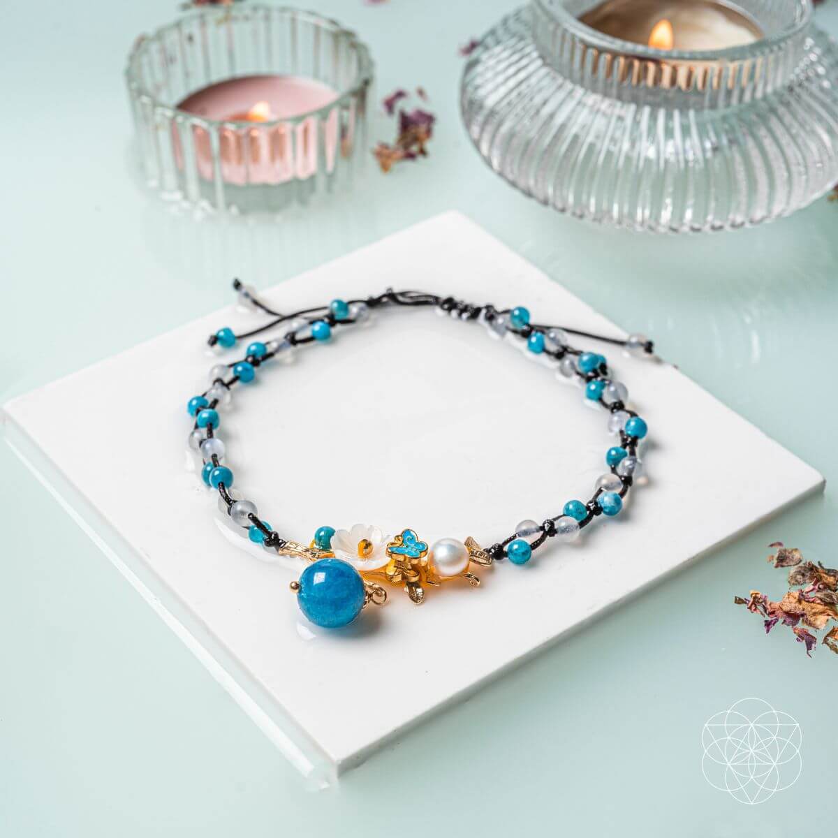 Triple Crystal Anklet of Positivity - Tampa Home & Garden Store