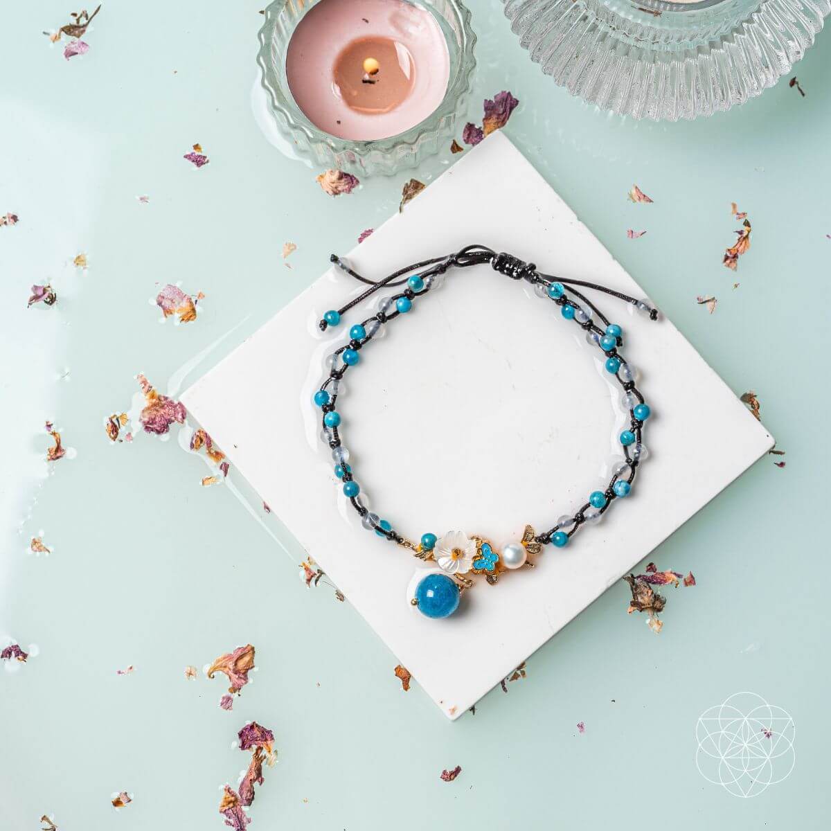 Triple Crystal Anklet of Positivity - Tampa Home & Garden Store