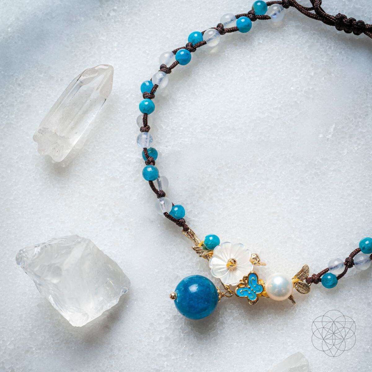 Triple Crystal Anklet of Positivity - Tampa Home & Garden Store