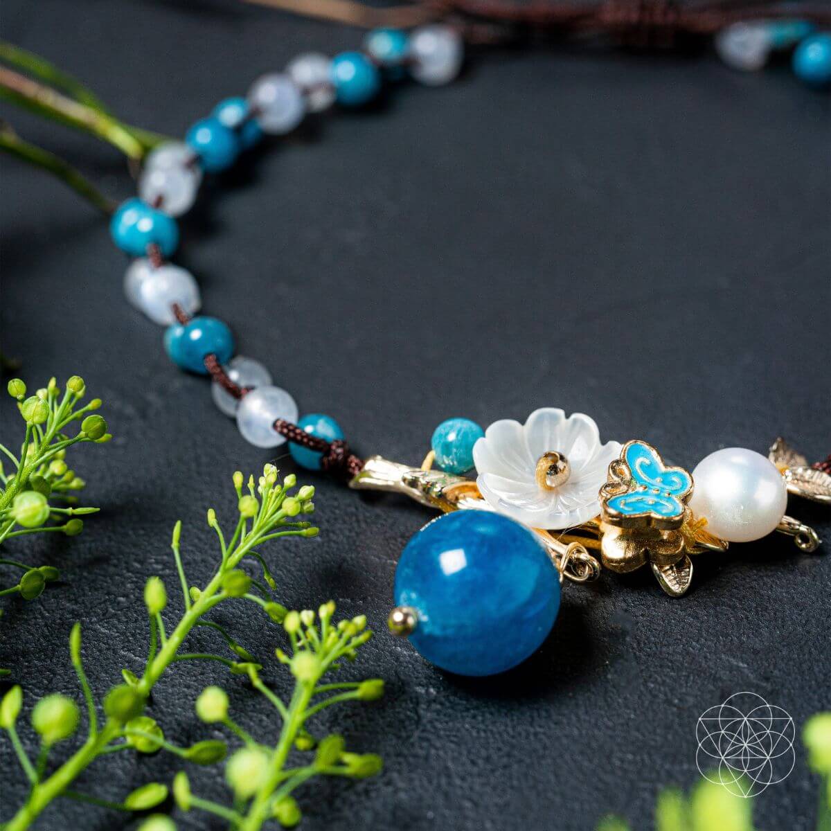 Triple Crystal Anklet of Positivity - Tampa Home & Garden Store