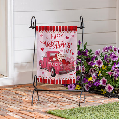 Truck Full Of Love Suede Garden Flag - Tampa Home & Garden Store