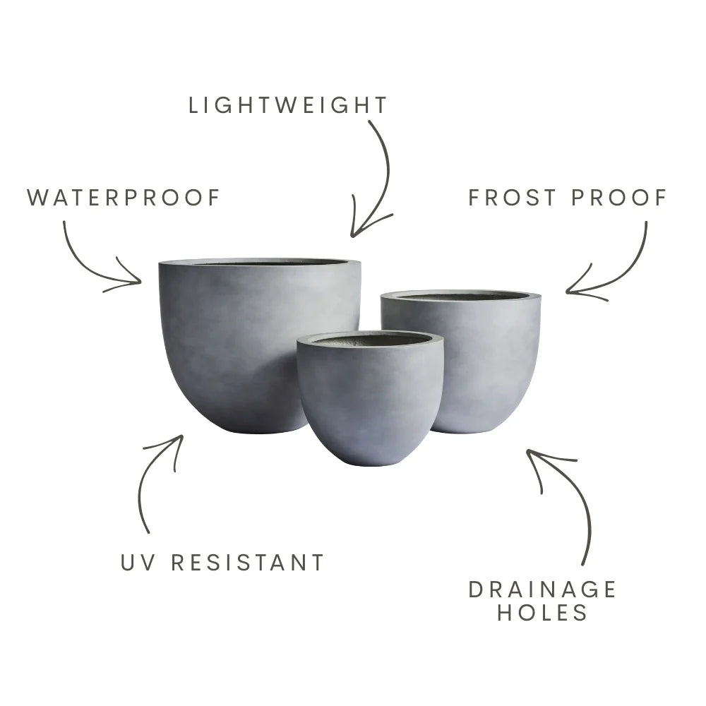 The Tub Egg-Shaped Planter | Classic Fiberglass Pot