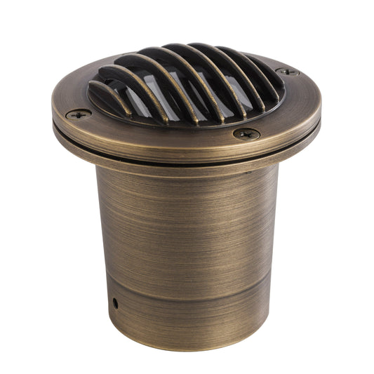 Tulay Antique Brass In-Ground Well Light Grill Face Low Voltage Landscape Lighting - Tampa soil911.com
