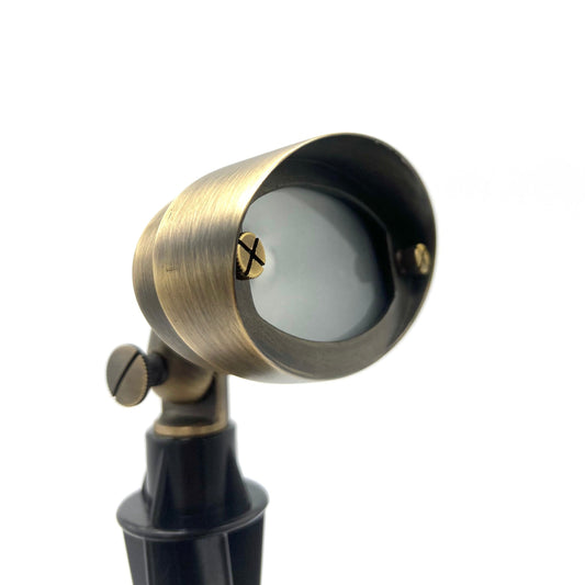 Tulay Antique Brass Oval Flood Light Low Voltage Landscape Lighting - Tampa soil911.com