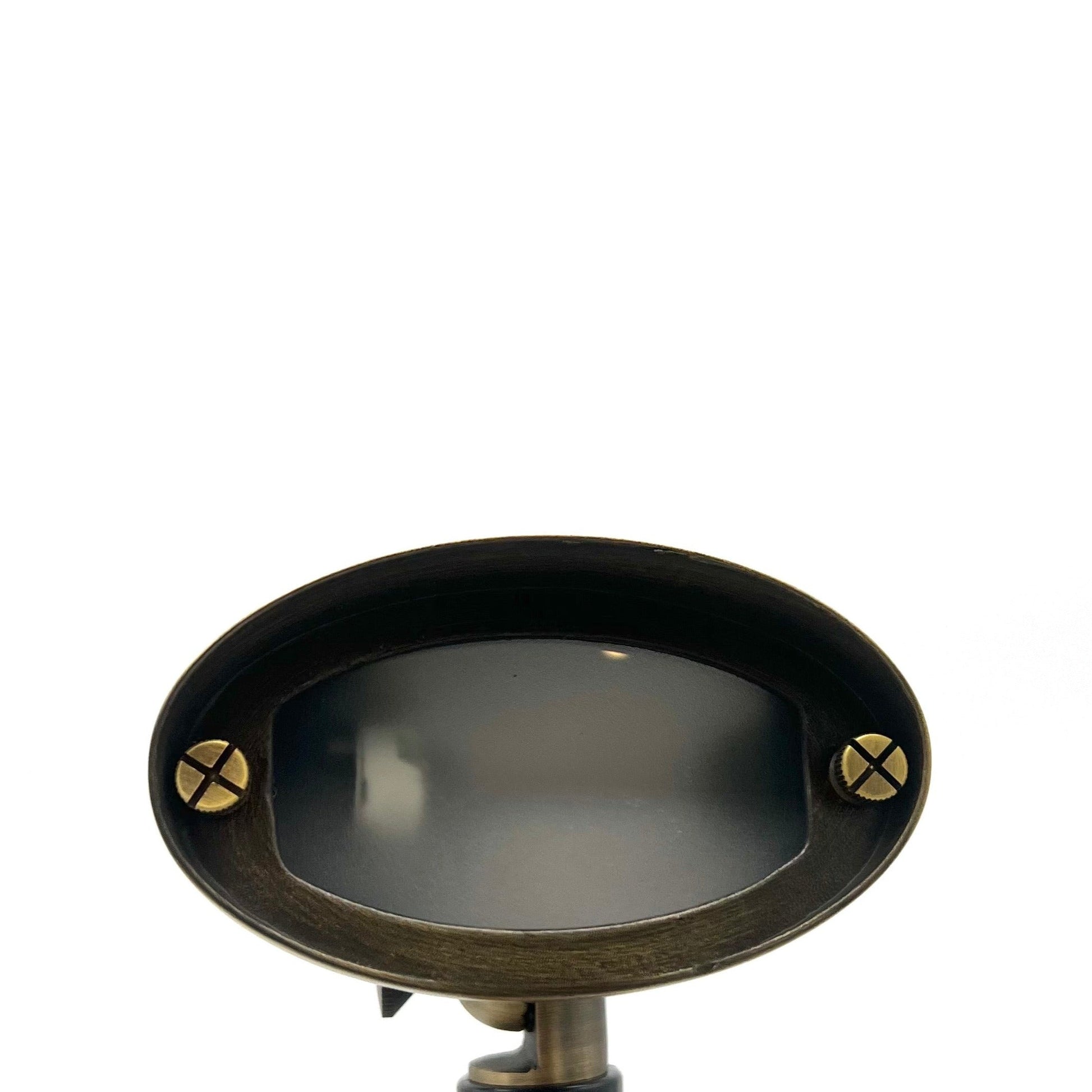 Tulay Antique Brass Oval Flood Light Low Voltage Landscape Lighting - Tampa Home & Garden Store