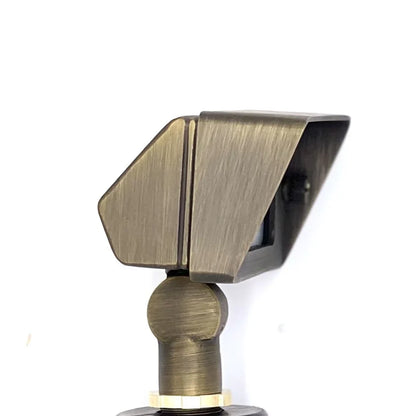 Tulay Antique Brass Squared Flood Light Low Voltage Landscape Lighting - Tampa Home & Garden Store
