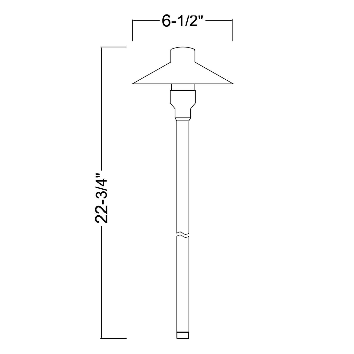 Tulay BH 18" Antique Brass Path Light Low Voltage Landscape Lighting - Tampa Home & Garden Store