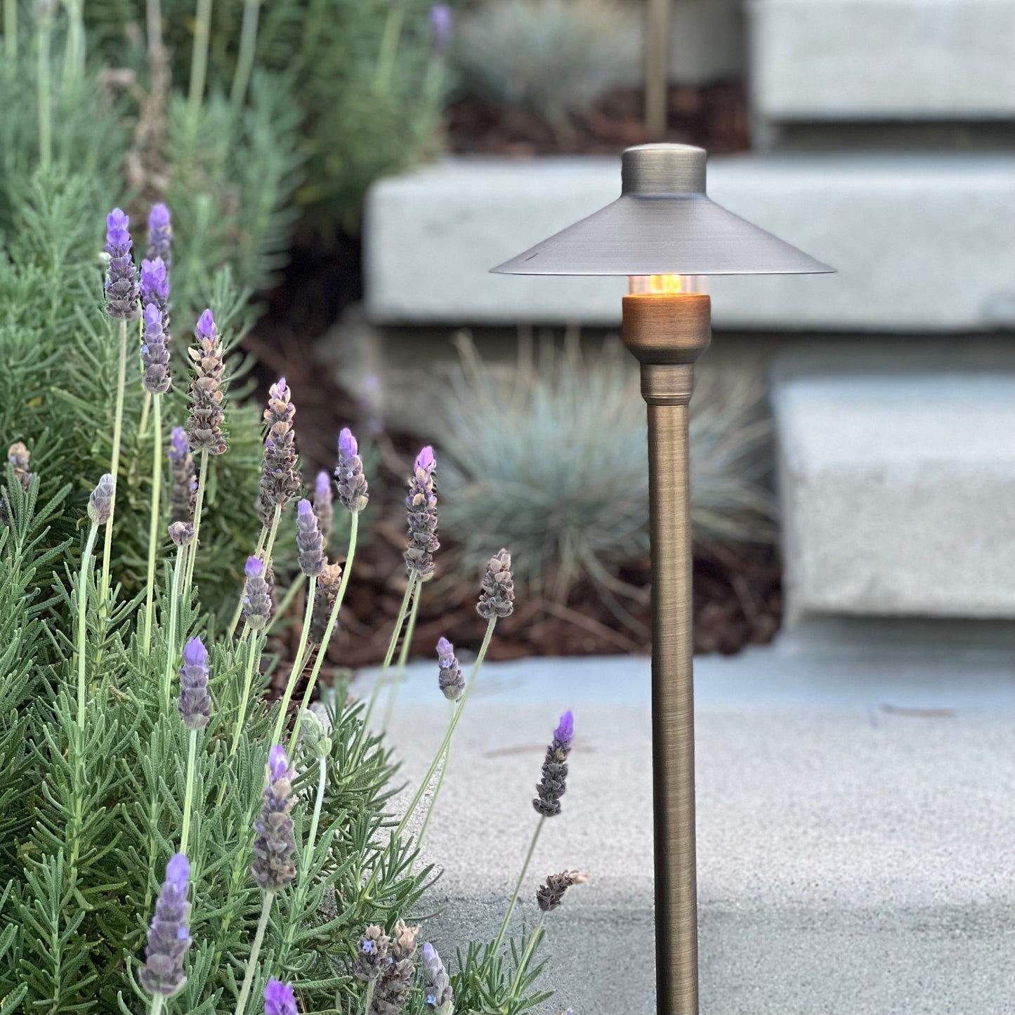Tulay BH 18" Antique Brass Path Light Low Voltage Landscape Lighting - Tampa Home & Garden Store