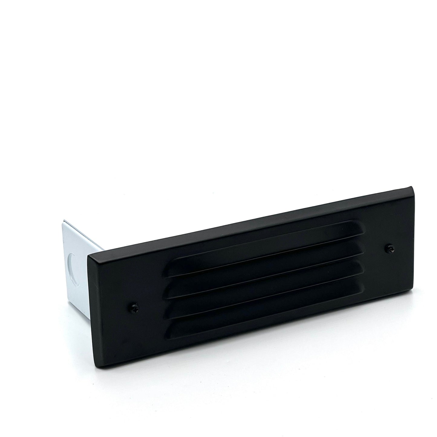 Tulay Black Louvered Brass Step Light Low Voltage Outdoor Lighting - Tampa soil911.com
