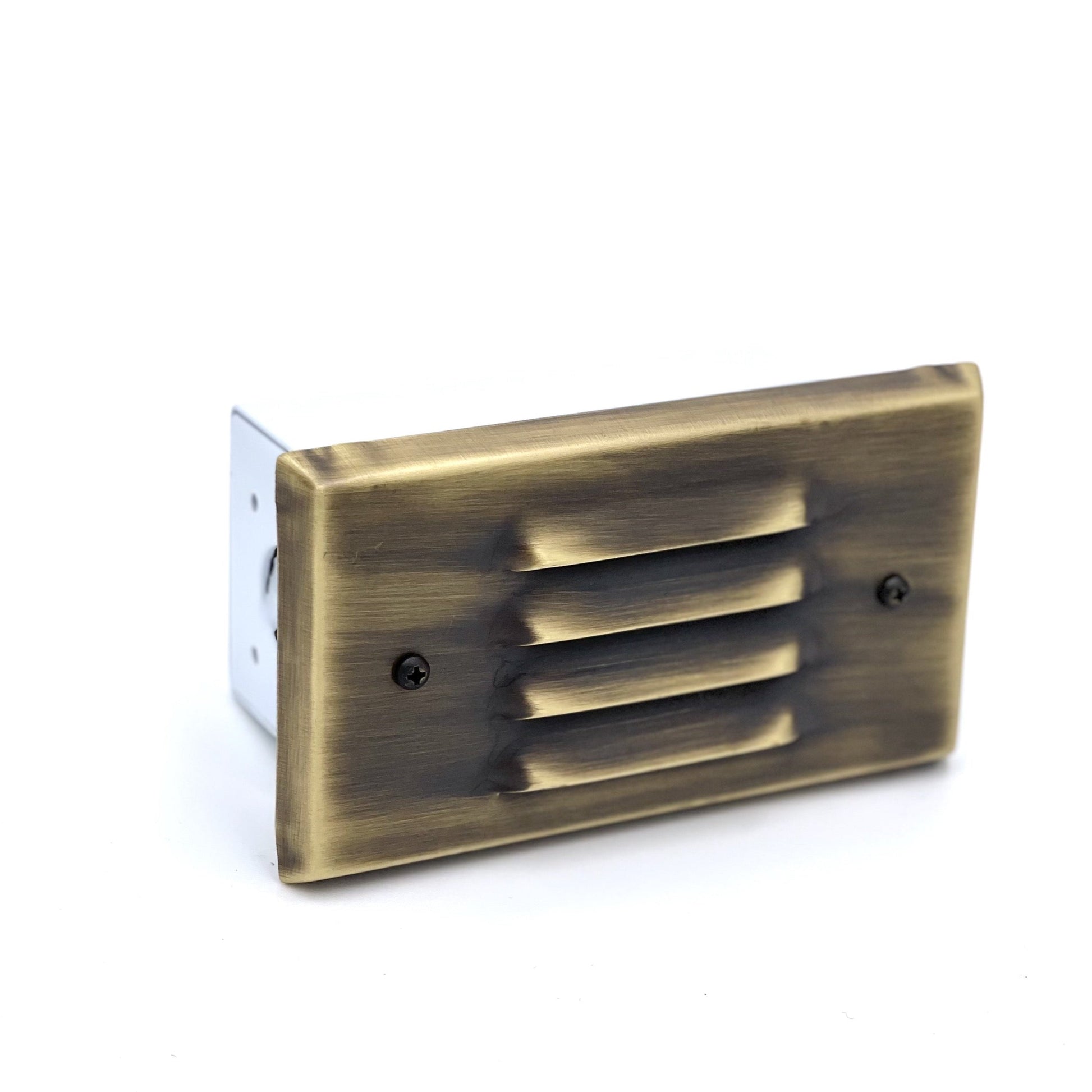 Tulay Outdoor Step Light Solid Brass Louvered Small Low Voltage Landscape Lighting - Tampa soil911.com