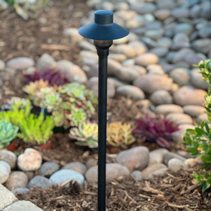 Tulay SH 18" Black Brass Path Light Low Voltage Outdoor Lighting - Tampa Home & Garden Store