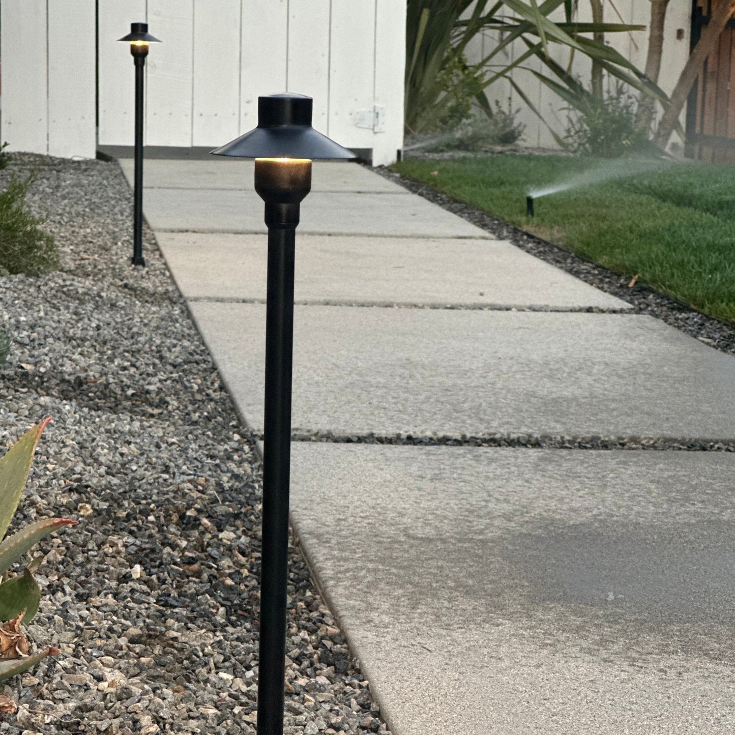 Tulay SH 18" Black Brass Path Light Low Voltage Outdoor Lighting - Tampa Home & Garden Store