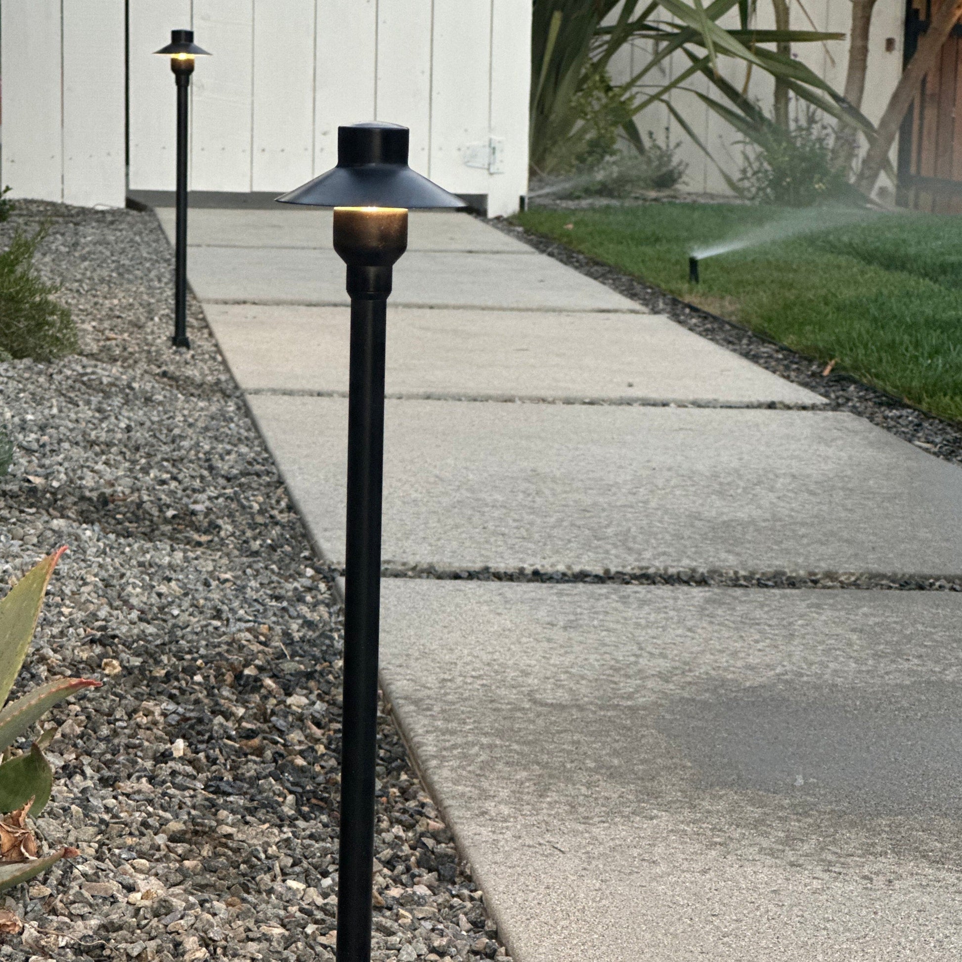 Tulay SH 18" Black Brass Path Light Low Voltage Outdoor Lighting - Tampa Home & Garden Store