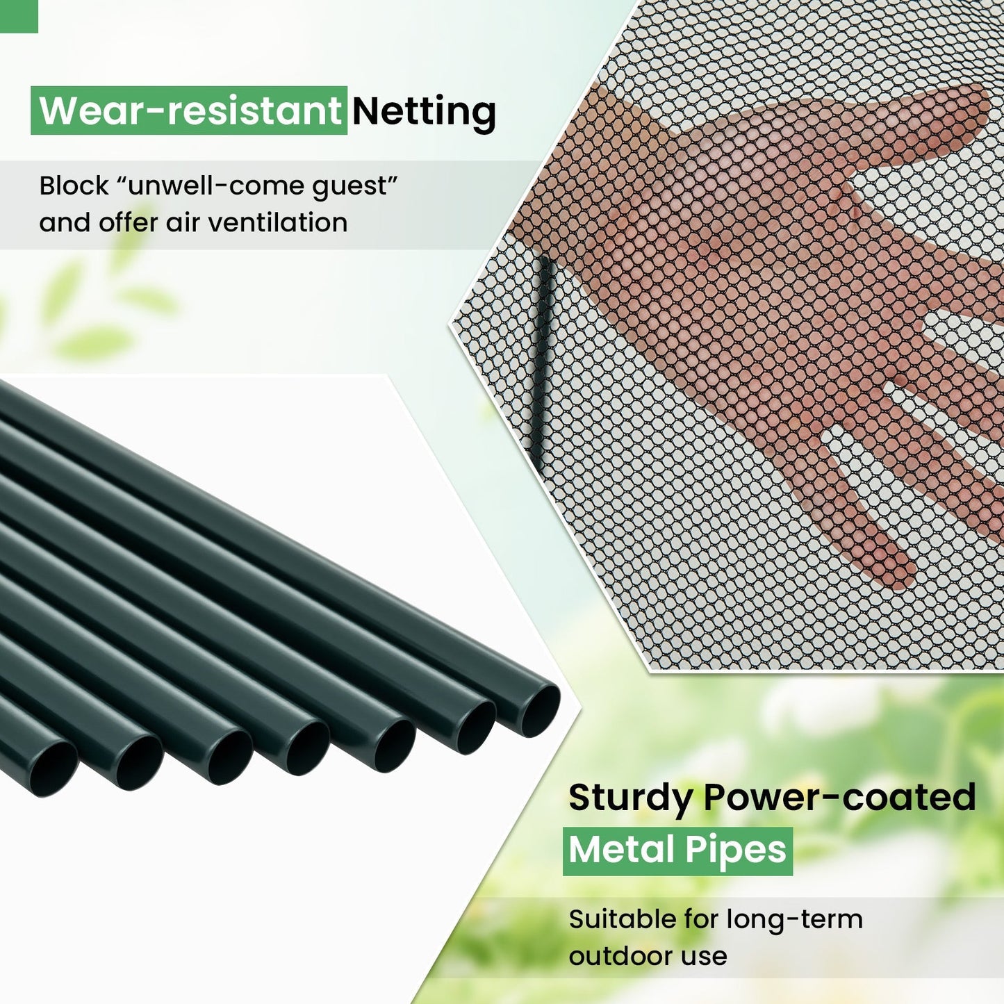 Tunnel Crop Cage by GemGear large portable plant protection tent with wear-resistant mesh on Tampa Home & Garden Store