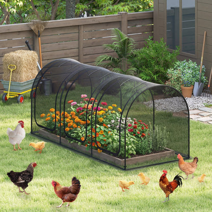 GemGear Tunnel Crop Cage portable plant protection tent with 3 roll-up zippered doors on Tampa Home & Garden Store