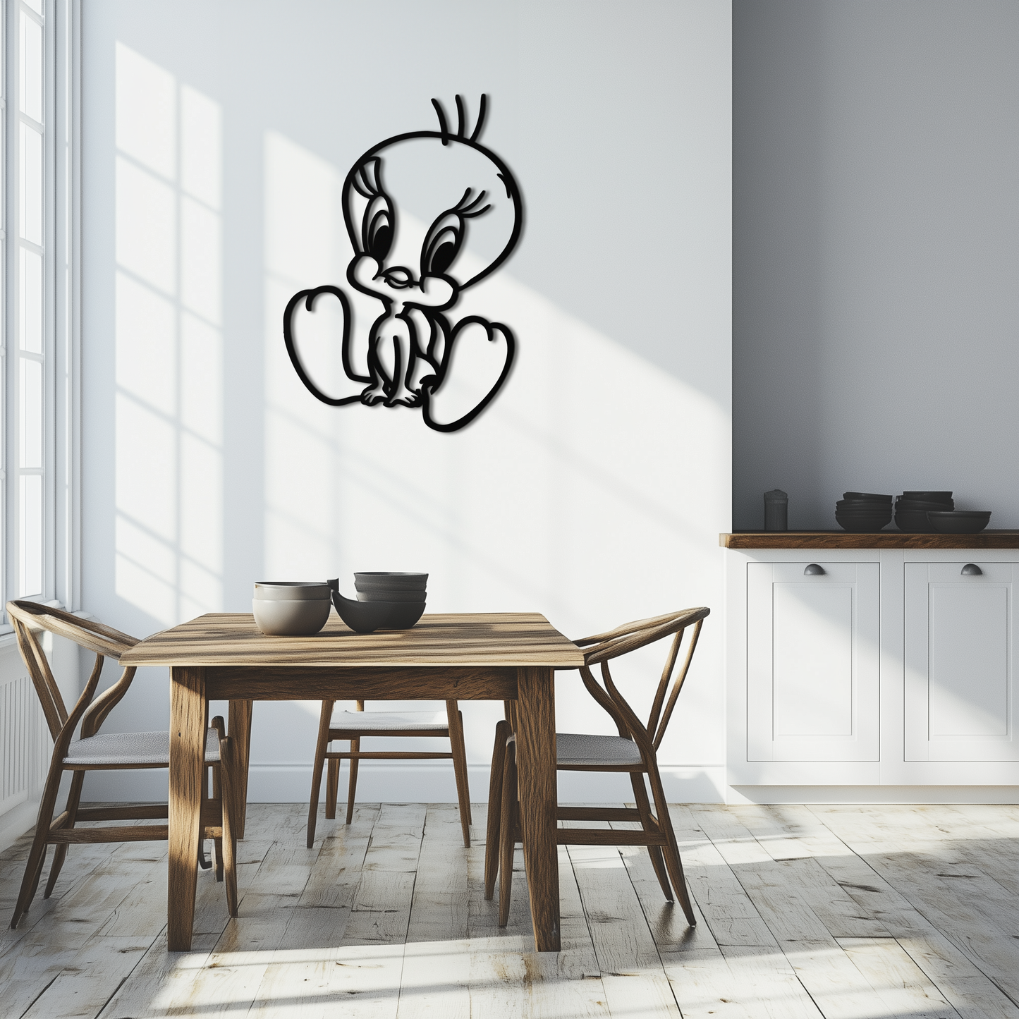 Tweety Bird Metal Wall Art – Classic Cartoon Character Silhouette for Fans- KAF666 - Tampa Home & Garden Store