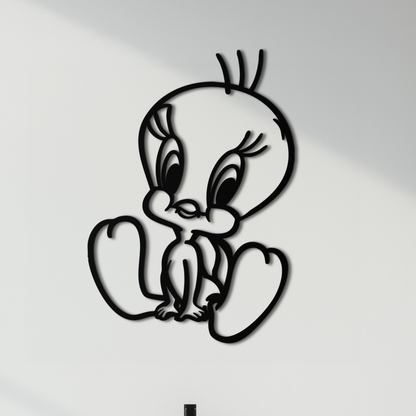 Tweety Bird Metal Wall Art – Classic Cartoon Character Silhouette for Fans- KAF666 - Tampa Home & Garden Store