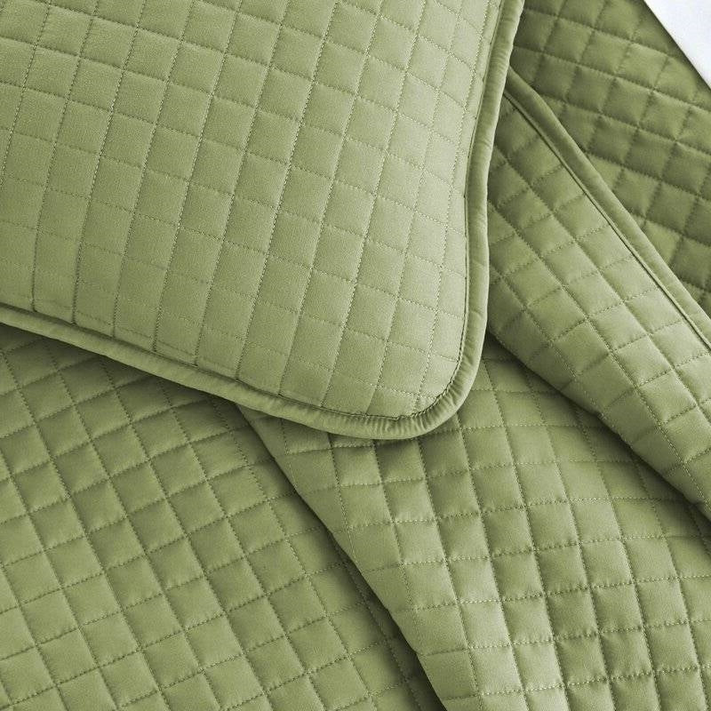Twin/Twin XL Lightweight Sage Ultra Soft 2-Piece Microfiber Quilt Set - Tampa Home & Garden Store