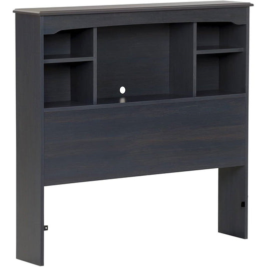 Twin size Bookcase Headboard in Dark Blueberry Finish - Tampa Home & Garden Store