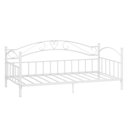 Twin Size Metal Daybed Frame with Headboard for Bedroom