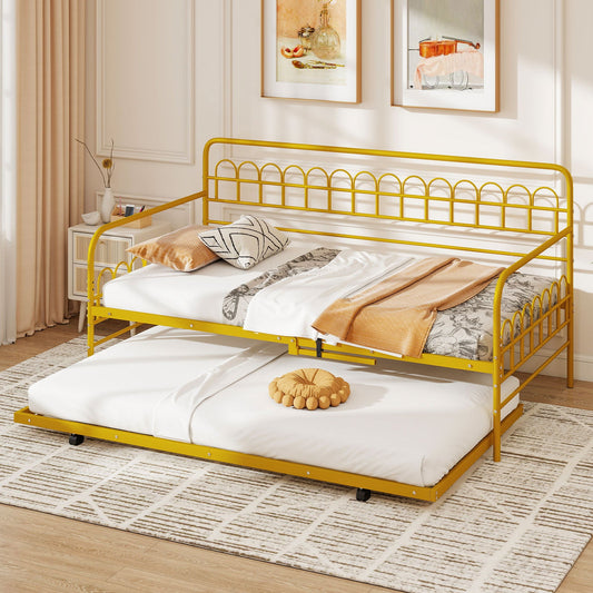 Twin Daybed with Curved Backrest and Armrests - Tampa Home & Garden Store