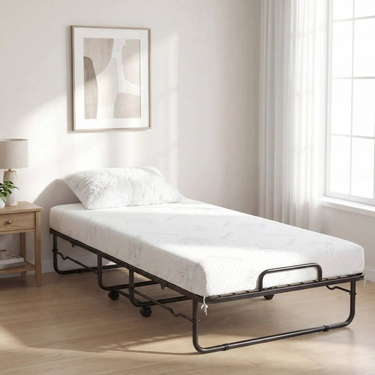 Twin Size Folding Bed with Gel Memory Foam