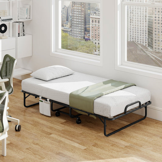 „ÄêFree $29 Pillow with Bed Purchase„ÄëTwin Size Folding Bed with 5 Inch Mattress - Tampa Home & Garden Store
