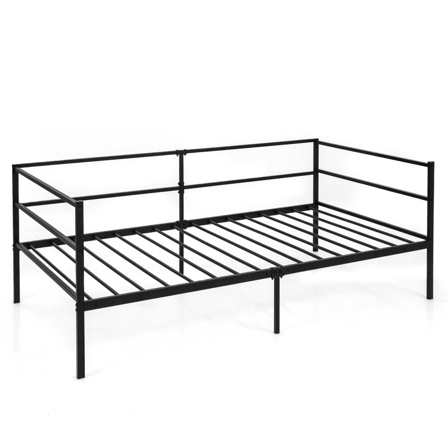 Base de diván de metal tamaño individual para sala de estar o dormitorio