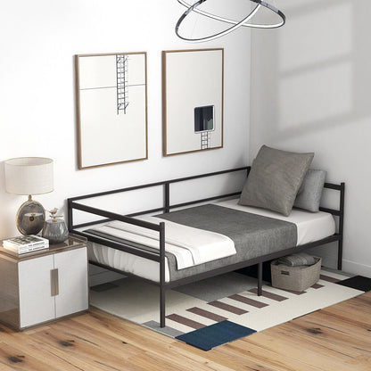 Base de diván de metal tamaño individual para sala de estar o dormitorio