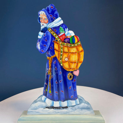 Two Large Hand-Painted on Wood German Santas or Elves. Rare Belsnickles in Traditional Folk  Dress. Nordic Christmas Decor. Home Retail Display. - Tampa Home & Garden Store