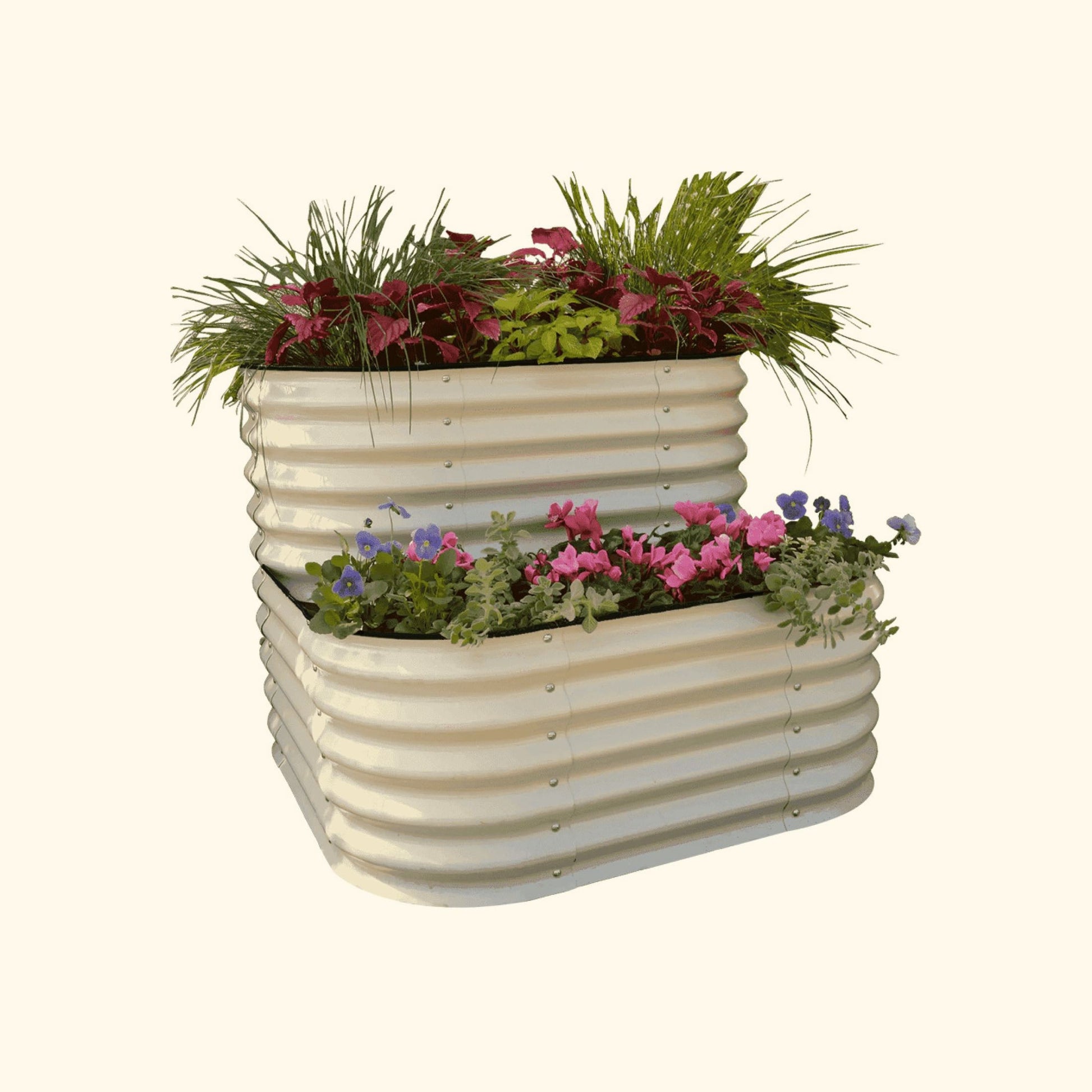 Two Tier Raised Garden Bed Metal Standard Size - Tampa Home & Garden Store