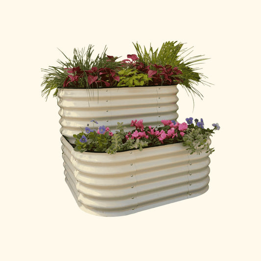 Two Tier Raised Garden Bed Metal Standard Size - Tampa Home & Garden Store