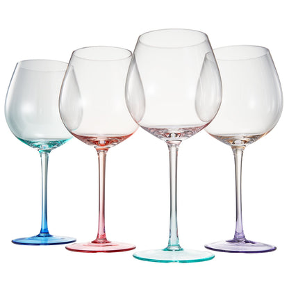 Alba Balloon Stemmed Wine Glasses Set of Four