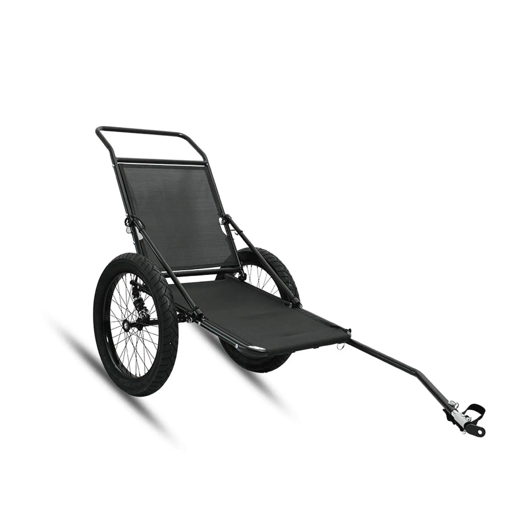 EUNORAU Hunting Trailer 2 Wheels bicycle trailer with black frame and mesh seating on Tampa Home & Garden Store
