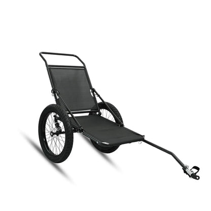 EUNORAU Hunting Trailer 2 Wheels bicycle trailer with black frame and mesh seating on Tampa Home & Garden Store