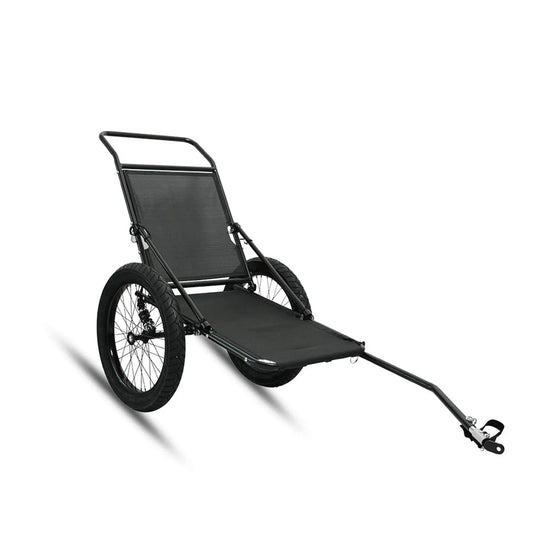 EUNORAU Hunting Trailer 2 Wheels bicycle trailer with black frame and mesh seating on Tampa Home & Garden Store