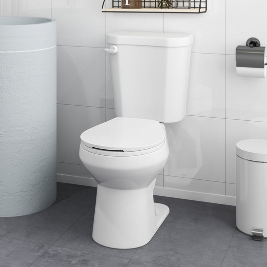 Two-Piece Round Toilet with 17.5 inch ADA Comfort Chair Height Seat - Tampa Home & Garden Store