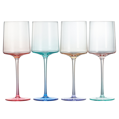 Alba Clear Stemmed Wine Glasses Set of Four