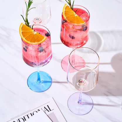 Alba Clear Stemmed Wine Glasses Set of Four