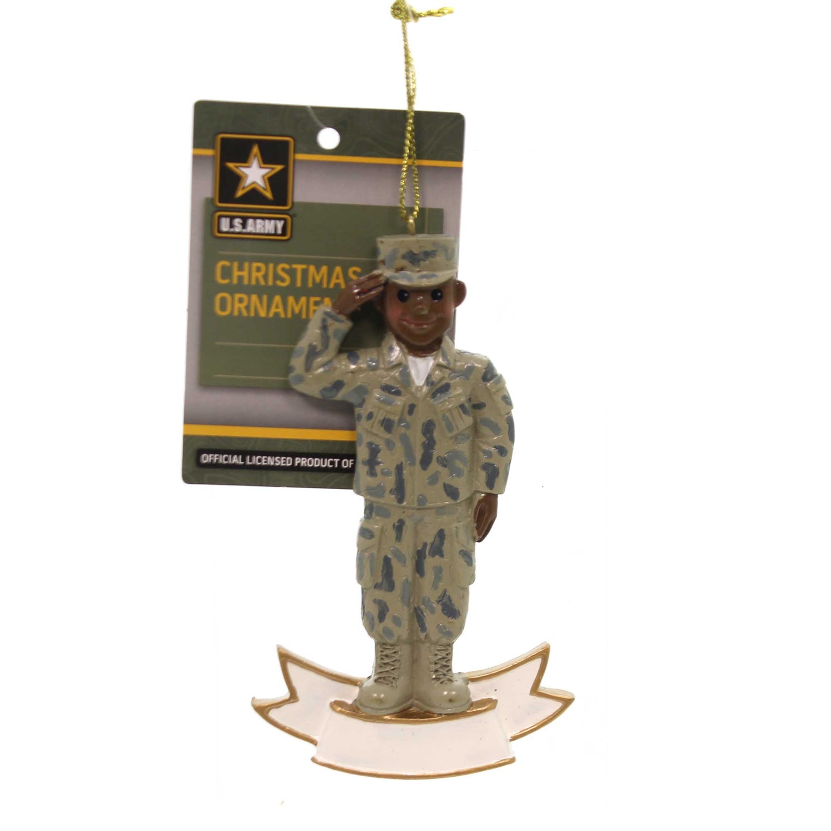 U.S. Army African American Soldier Ornament - Tampa Home & Garden Store