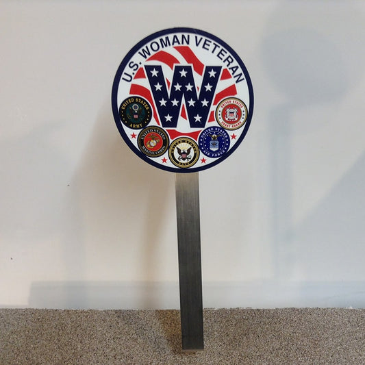 U.S. Woman Veteran Grave Marker | Made in USA - Tampa Home & Garden Store