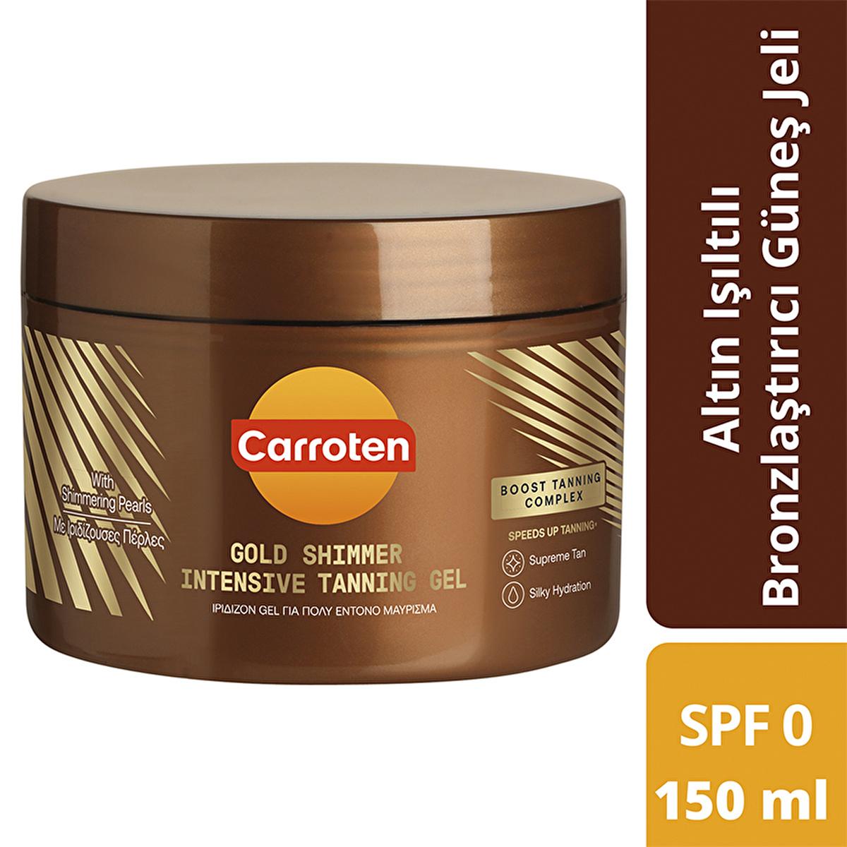 Carroten Gold Shimmer Intense Tanning Gel bronze brown 150 ml on Tampa Home & Garden Store