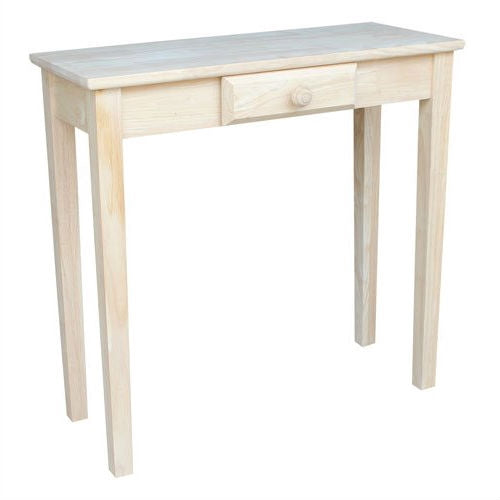 Unfinished Wood Writing Desk Laptop Tablet Sofa Table Entryway Bedroom - Tampa Home & Garden Store