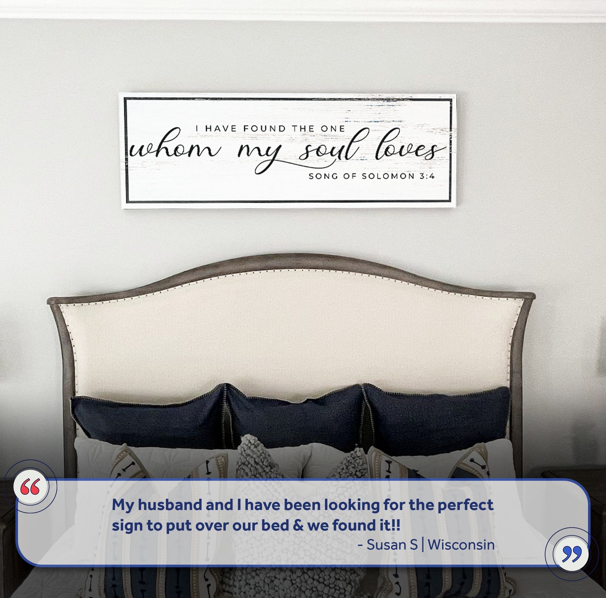 Tailored Canvases canvas reads I have found the one whom my soul loves Song of Solomon 3:4 on Tampa Home & Garden Store