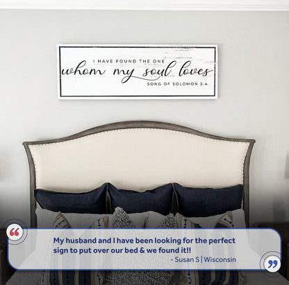 Tailored Canvases canvas reads I have found the one whom my soul loves Song of Solomon 3:4 on Tampa Home & Garden Store