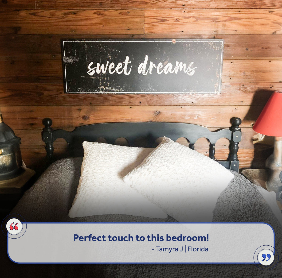 Sweet Dreams Sign IV crafting canvas by Tailored Canvases, black board with white script on Tampa Home & Garden Store