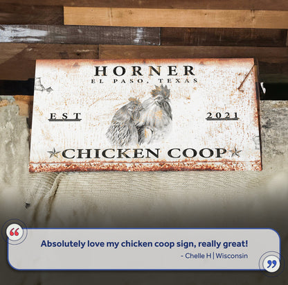 Chicken Coop Sign V canvas by Tailored Canvases, rustic vintage crafting canvas on Tampa Home & Garden Store