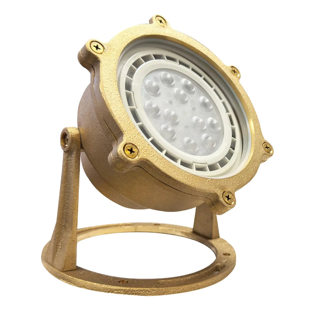 ULB02 Cast Brass PAR36 LED Low Voltage Underwater Pond Light IP68 Waterproof