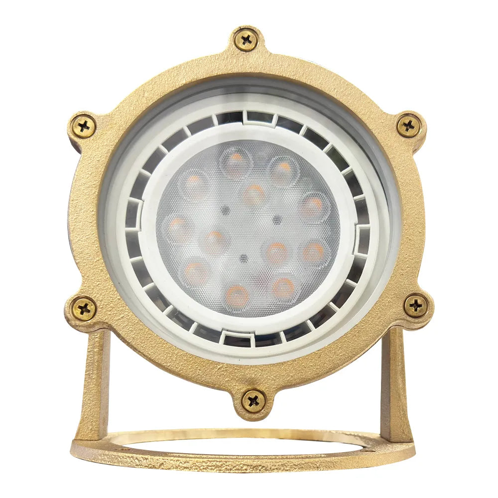 ULB02 Cast Brass PAR36 LED Low Voltage Underwater Pond Light IP68 Waterproof