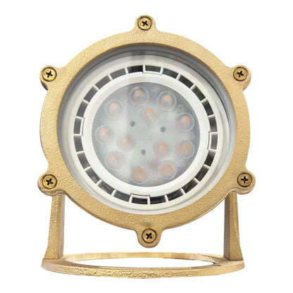 ULB02 Cast Brass PAR36 LED Low Voltage Underwater Pond Light IP68 Waterproof